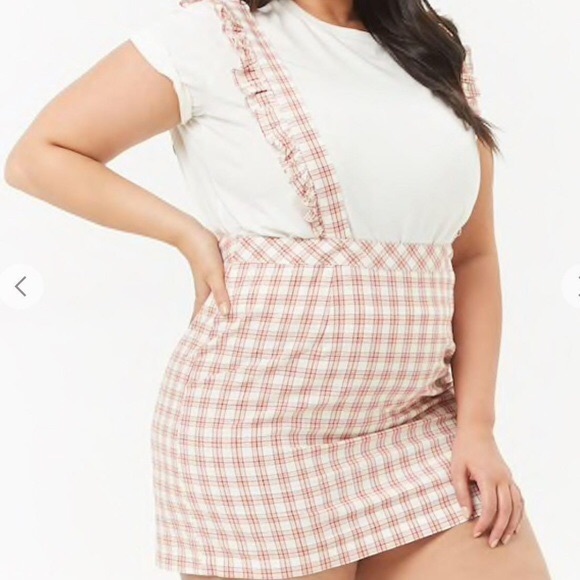 Forever 21 Dresses & Skirts - 5 for $30 Forever 21 Plaid Overalls Skirt Size 3X